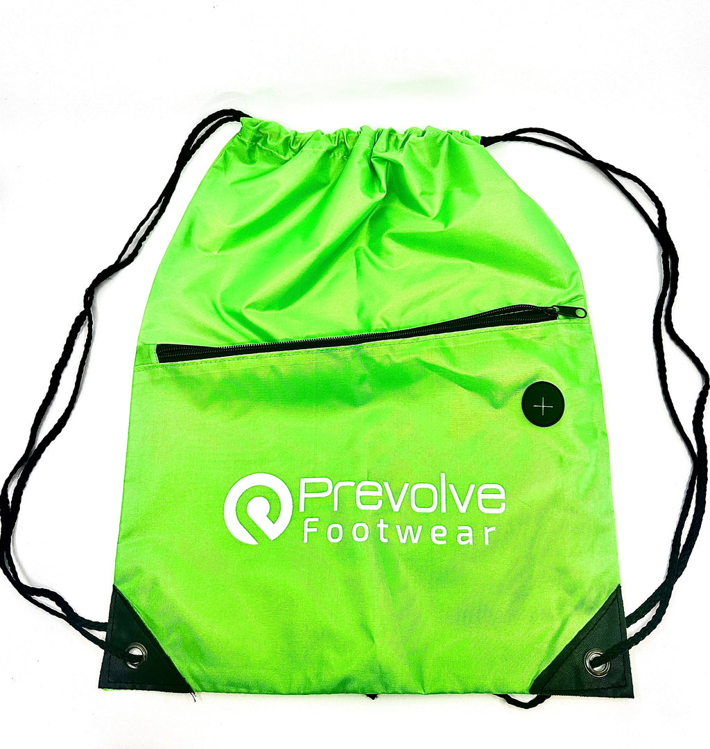 Prevolve drawstring tote bag — branded athletic bag for custom cleat orders