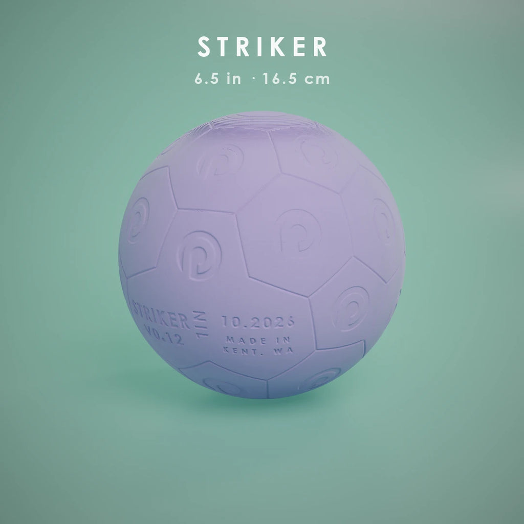 Nil Ball Striker (6.5 in) in Lilac, shown at true size