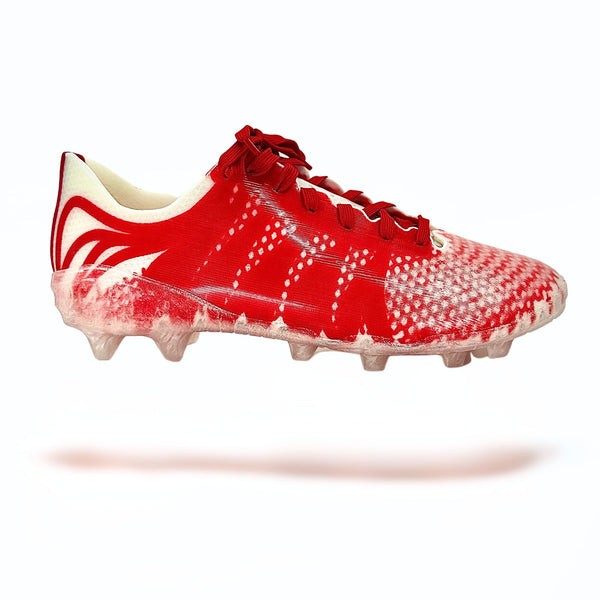 Custom Football Cleats - Red Run