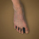 3D Custom Toe Spacers worn on foot, showing natural toe splay and alignment