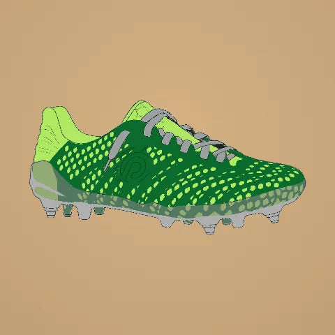 3D-Custom Fit Soccer Cleat, custom colors, SG 6 Metal Conical Studs